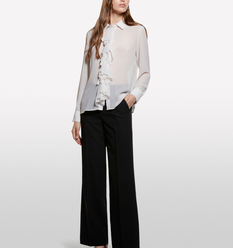 Schwarze Palazzohose - palazzo hosen für damen - Schwarz | Sisley image number 1